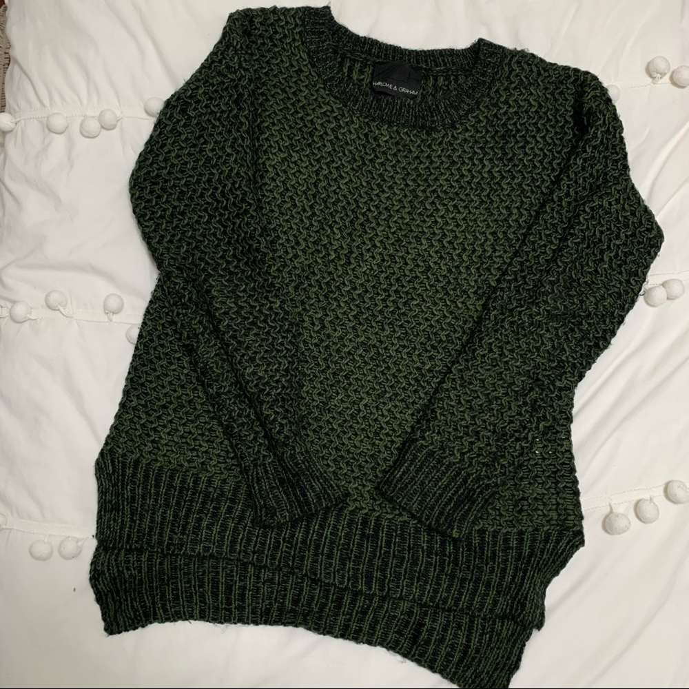 Green and Black Sweater